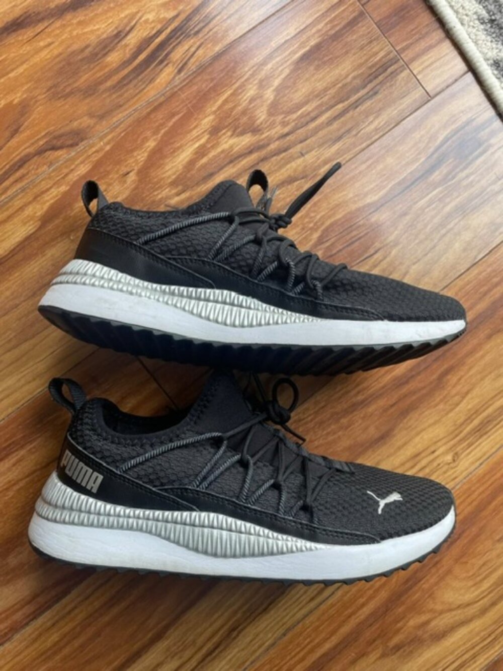 PUMA Women’s Pacer Next Cage Athletic Running Sneakers, Black, Size 8 384378-03 - Picture 2 of 8
